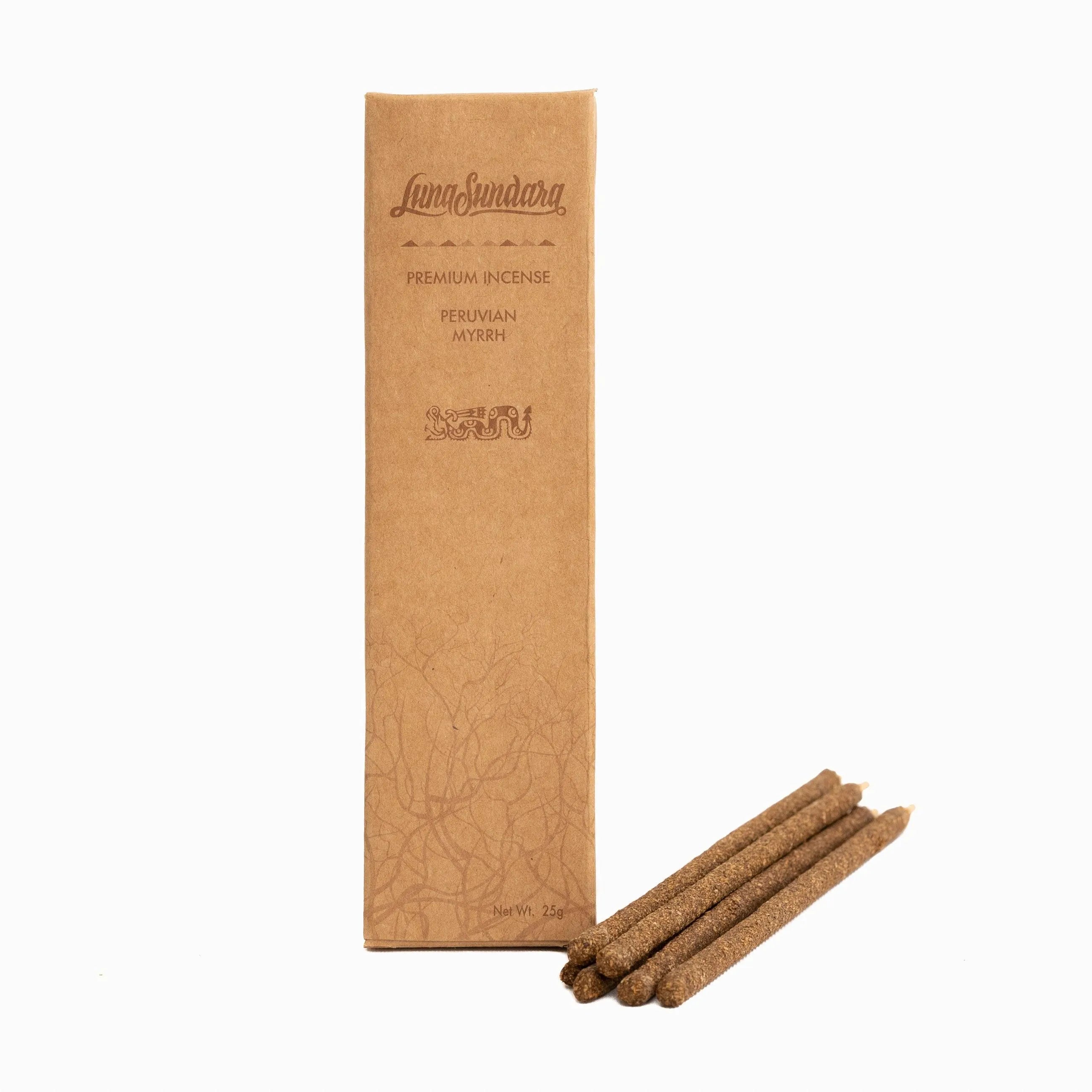 myrrh-hand-rolled-incense-sticks-from-100percent-wild-peruvian-myrrh-luna-sundara-1 - Luna Sundara